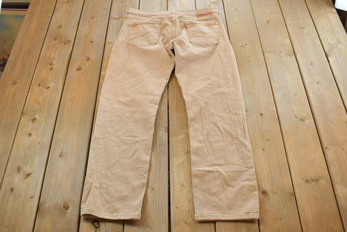 Vintage 1990s Levi's 514 Straight Fit Pants Men's 34 x 30 / Vintage Twill Chino Pants / Vintage Levis / Retro Jeans / Preppy