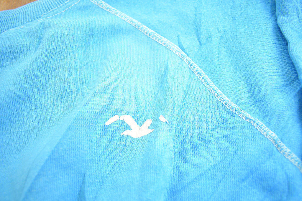 Vintage 1990s Wrangler Blue Crewneck Sweatshirt Made In USA