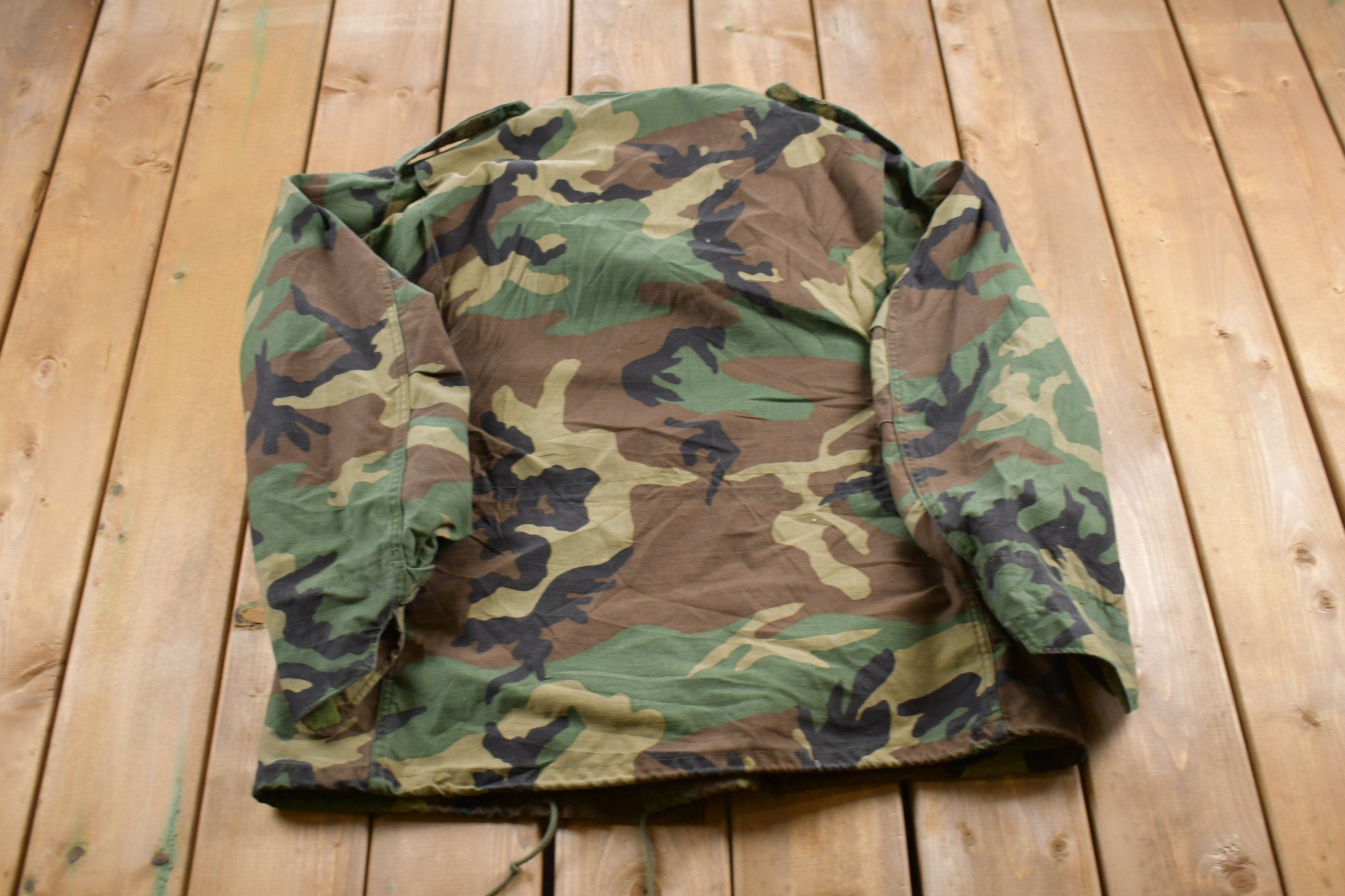 Vintage 2000 Camo Military Field Jacket