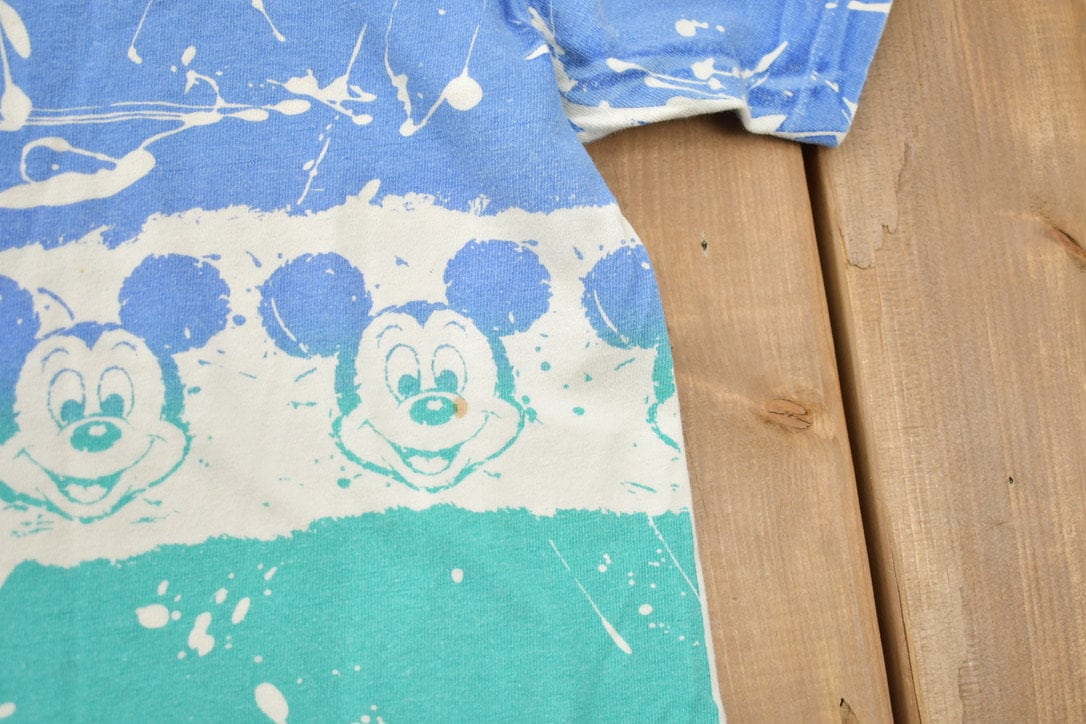 Vintage 1990s Mickey Mouse All Over Print T-Shirt