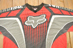 Vintage 1990s Fox Racing All Over Print Graphic Long Sleeve Shirt