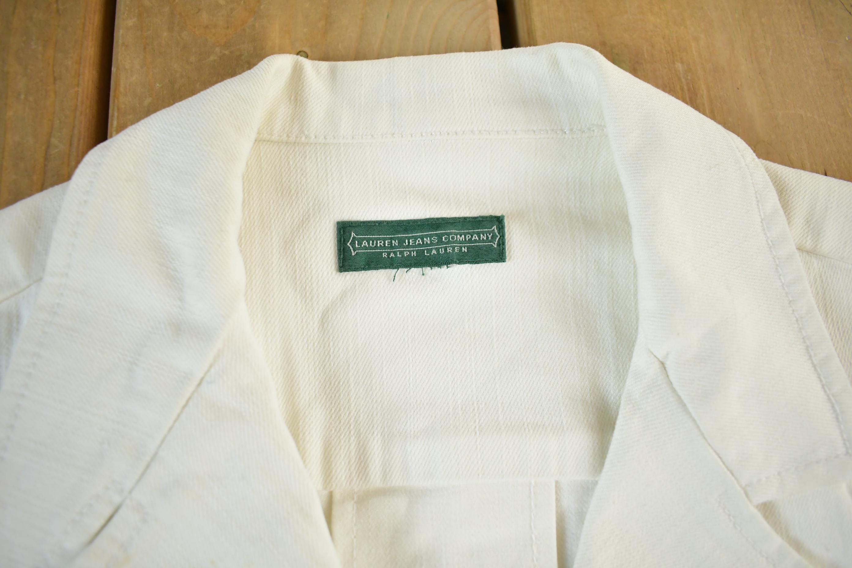 Vintage 2000s Lauren Ralph Lauren Short Sleeve Denim Button Up Shirt Womens M