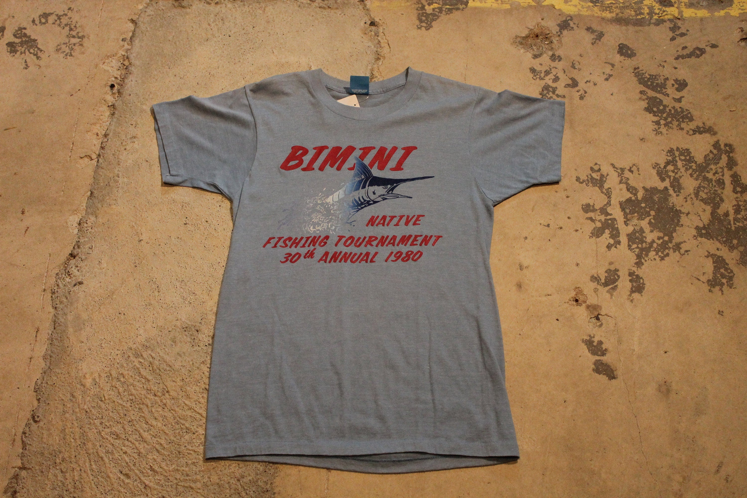 Vintage 1980 Bimini Native Fishing Tournament T Shirt