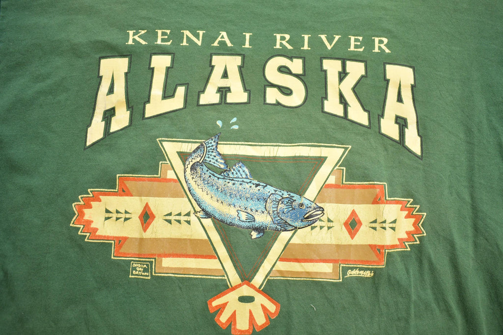 Vintage 1990s Kenai River Alaska Souvenir T-Shirt