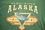 Vintage 1990s Kenai River Alaska Souvenir T-Shirt / Streetwear / Made In USA / Vacation T Shirt / Travel T Shirt