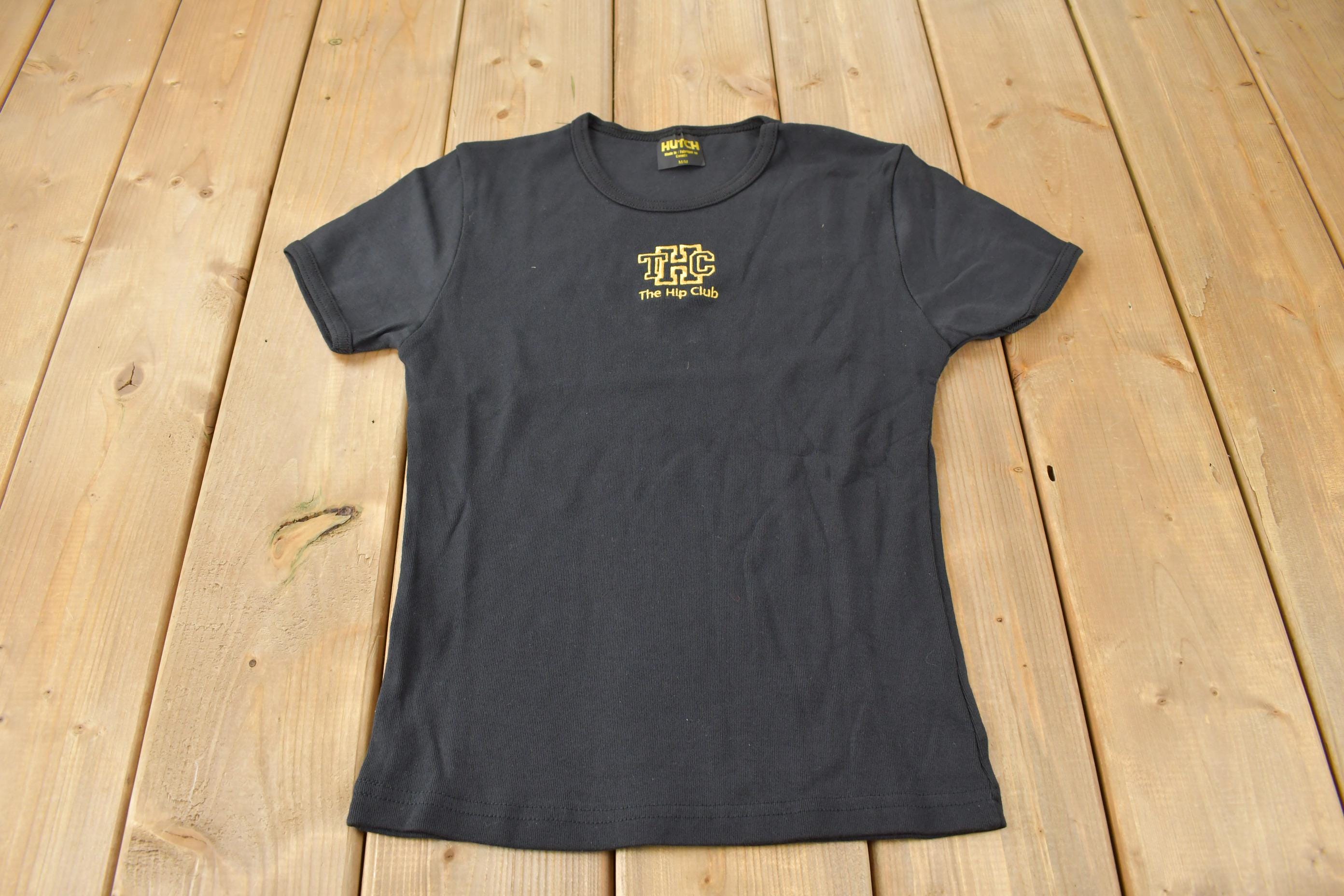 Vintage Y2K Deadstock The Tragically Hip The Hip Club Embroidered Band Tee Size Woman's M