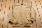 Vintage 1990s Roca Wear Suede Leather Bomber Jacket