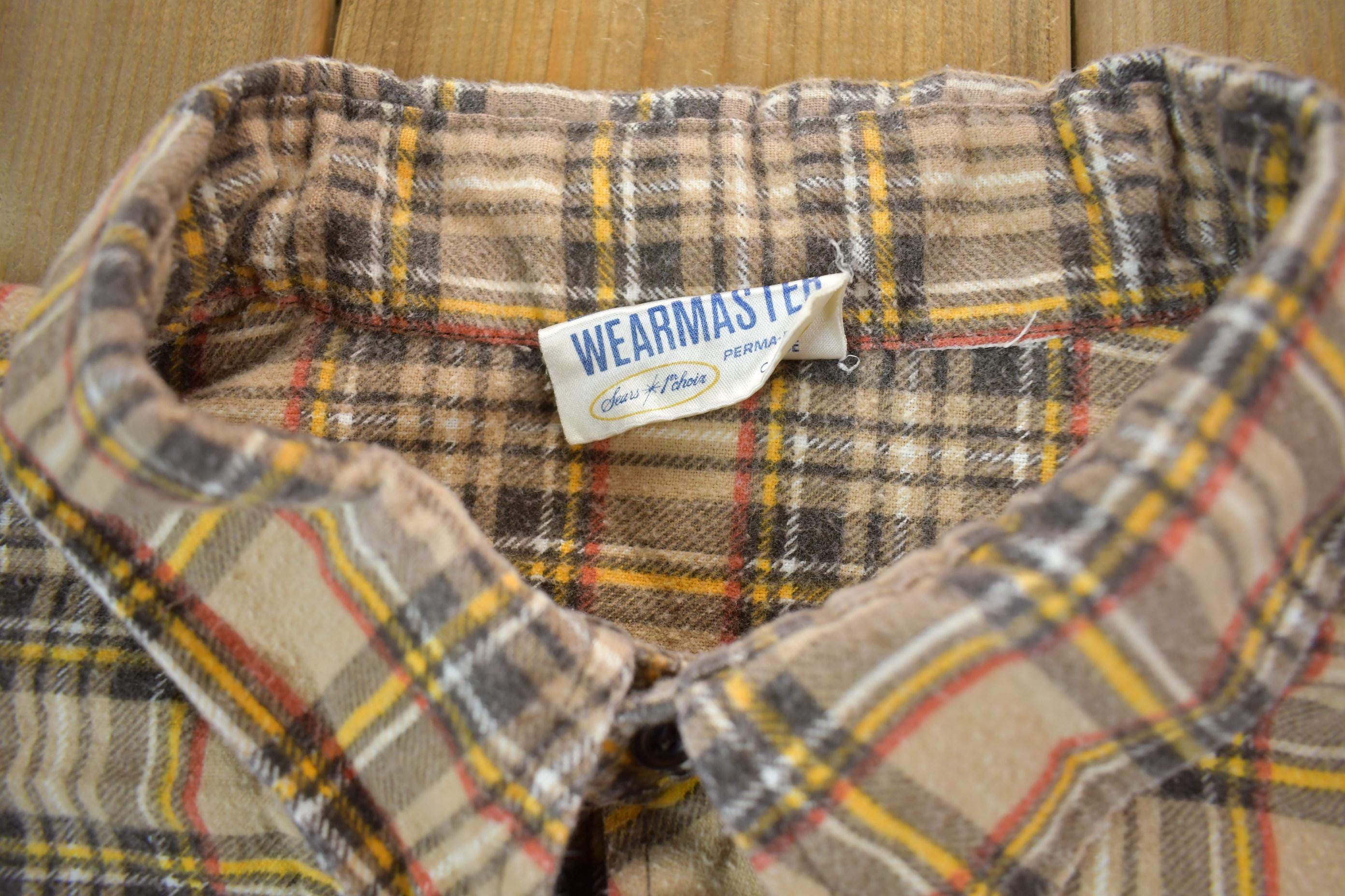 Vintage 1990s Plaid Button Up Flannel Shirt