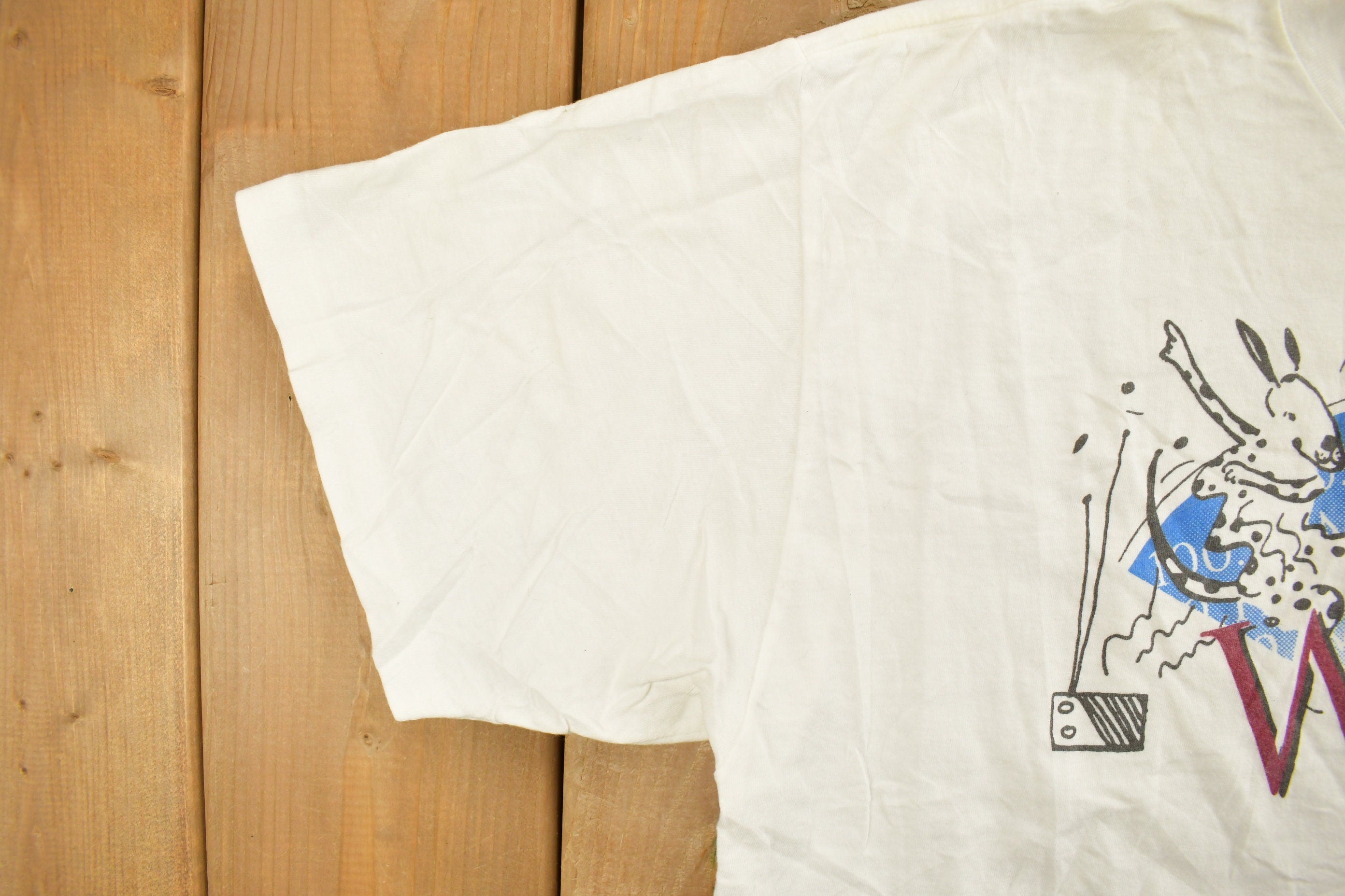 Vintage 1990s Renaissance WRNX 100.9 Souvenir T Shirt