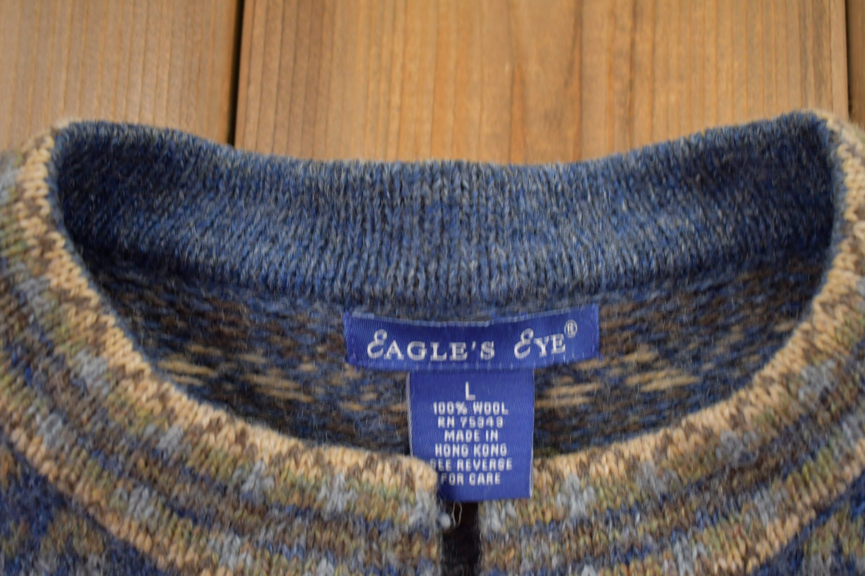 Vintage 1980s 100% Wool Sweater