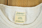Vintage 1990s St Johns Bay Waffle Knit Crewneck Sweater Mens L