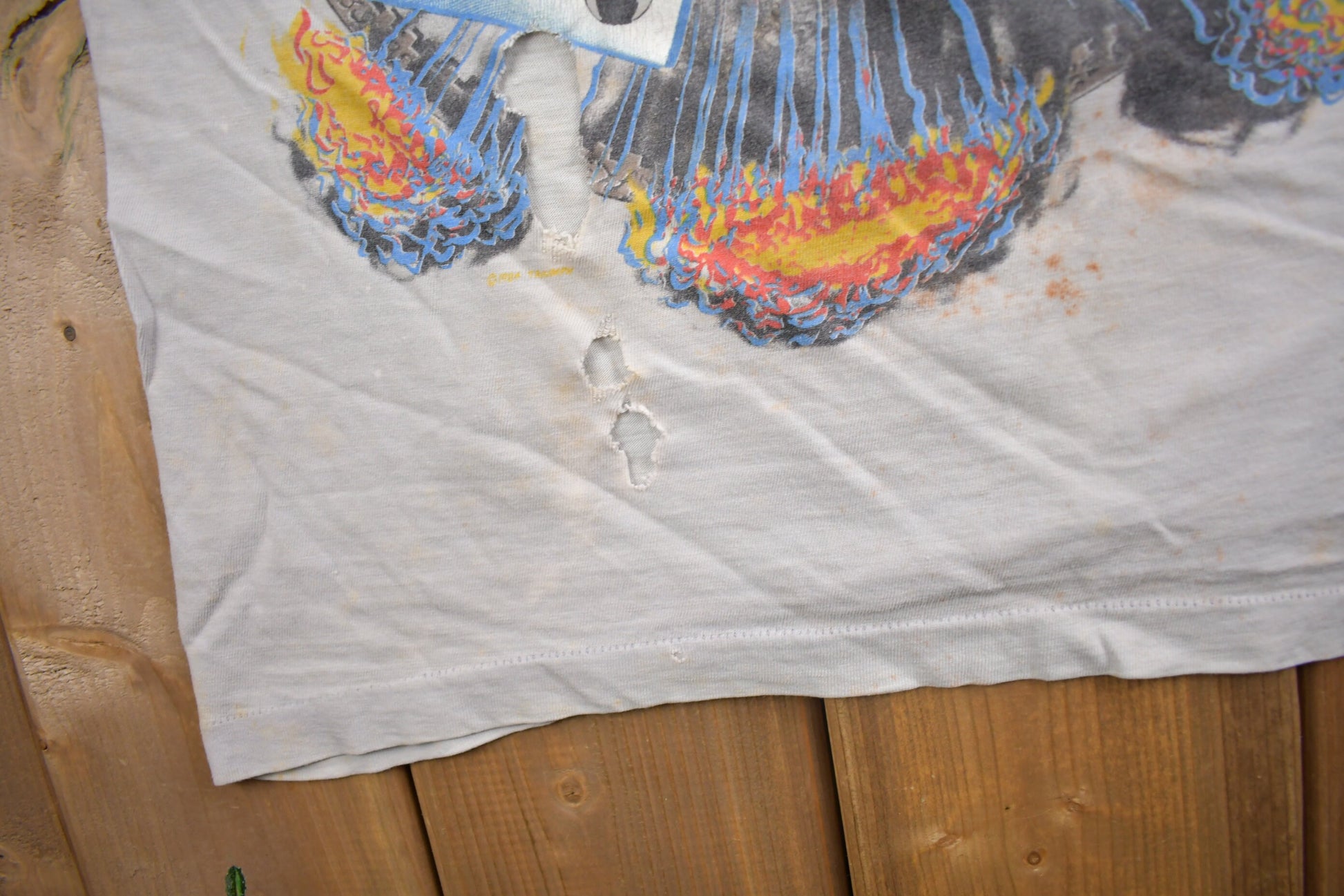 Vintage 1985 Thunder Seven By Triumph World Tour Band T-shirt / Band Tee / Single Stitch / Made in USA / Premium Vintage