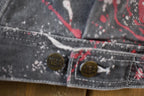 Vintage 1990s Chicago Bulls All Over Print NBA Basketball Boxy Fit Jean Jacket