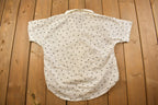 Vintage 1990s Polka Dot Button Up Shirt