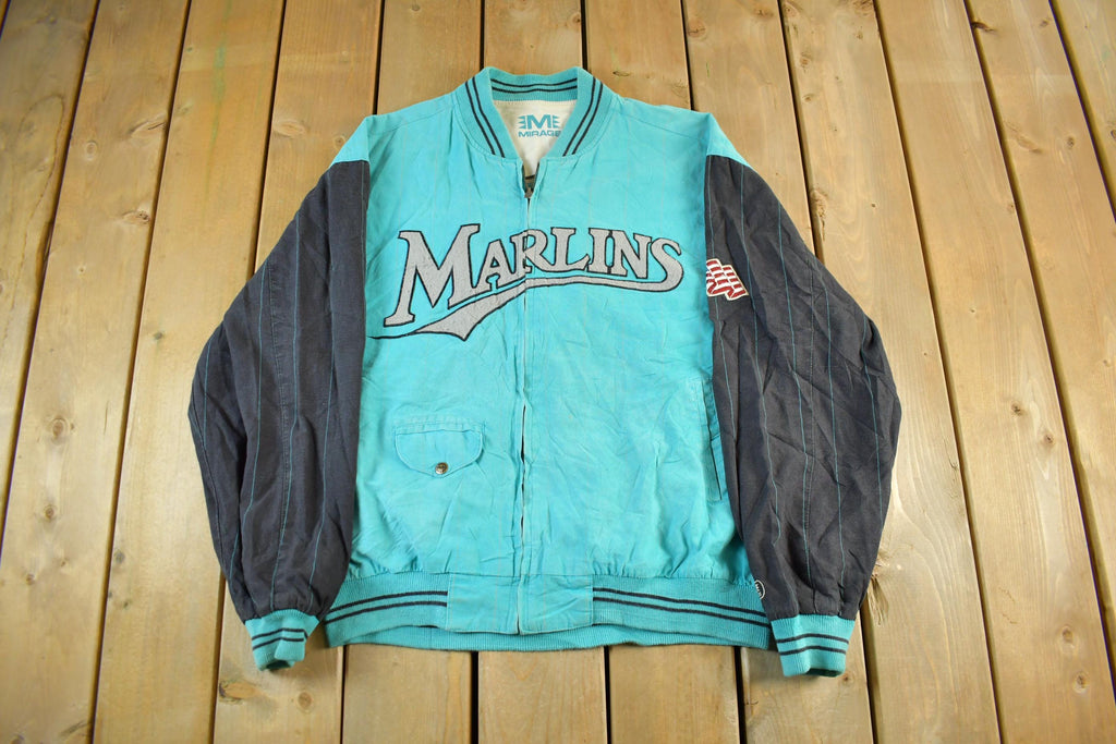 Vintage 1990s Florida Marlins MLB Full Zip Mirage Jacket