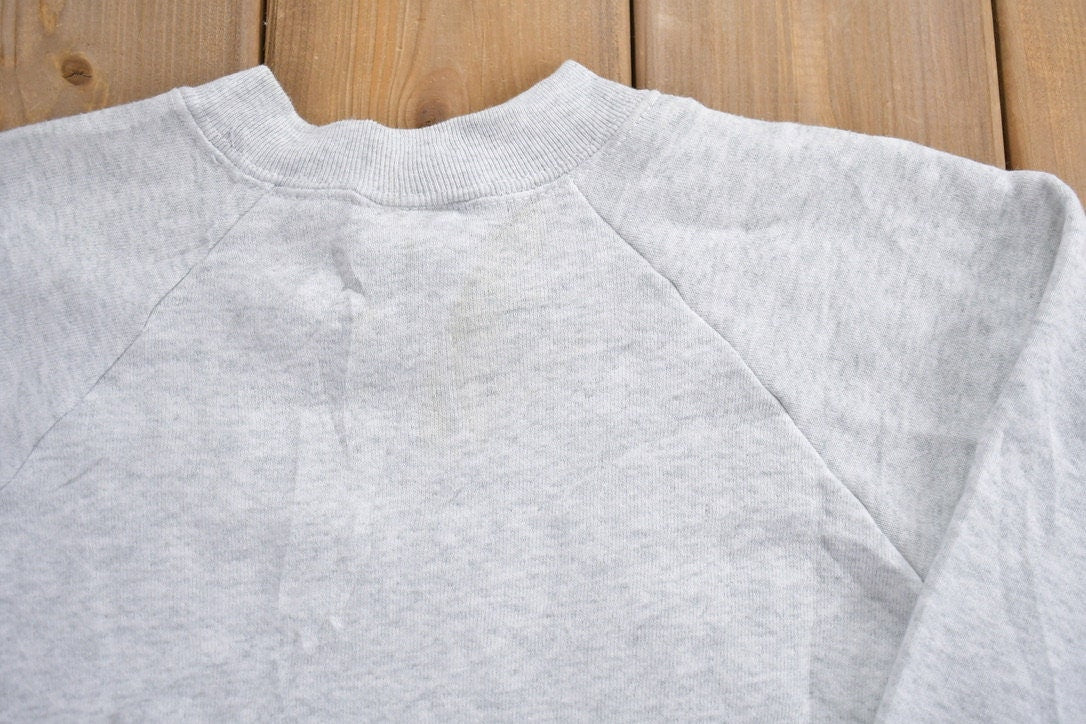 Vintage 1980s Blank Raglan Crewneck Sweatshirt
