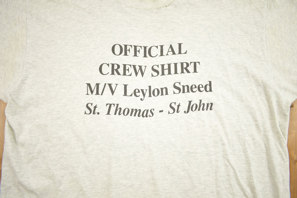 Vintage 1990s Leylon Sneed Crew Graphic T Shirt
