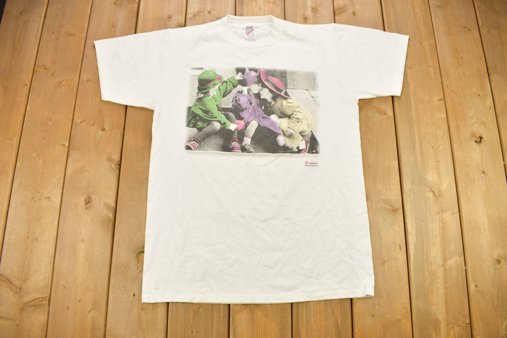 Vintage 1990s Kim Anderson Verkerke Graphic Photo T Shirt / Vintage T Shirt / Streetwear / Graphic Tee / Art Tee / Made In USA