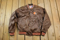 Vintage 1990s Chicago Bears Satin Button Up NFL Football Swingster Jacket