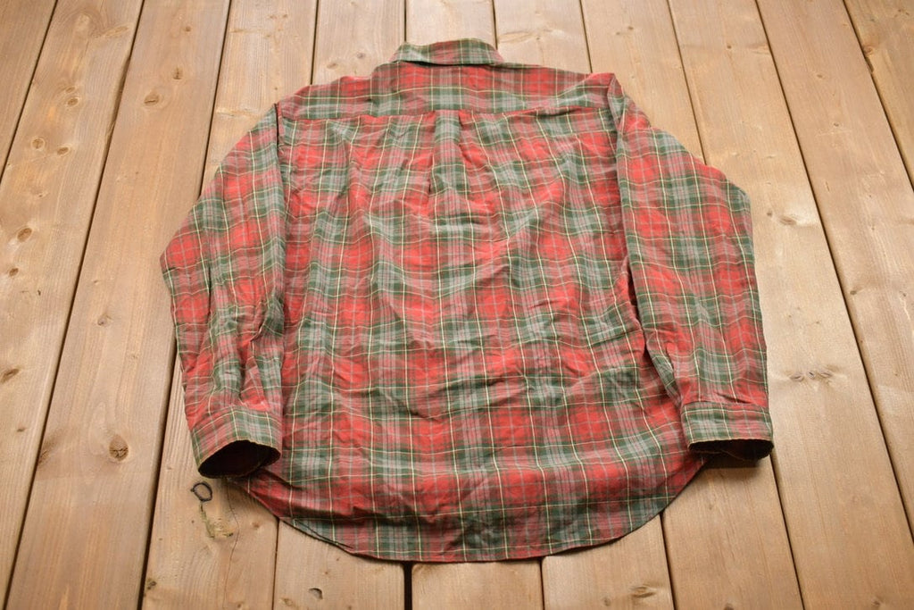 Vintage 1990s Polo Ralph Lauren Plaid Flannel Button Up Shirt