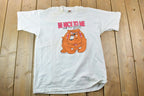 Vintage 1996 Bulldog Be Nice Graphic T-Shirt