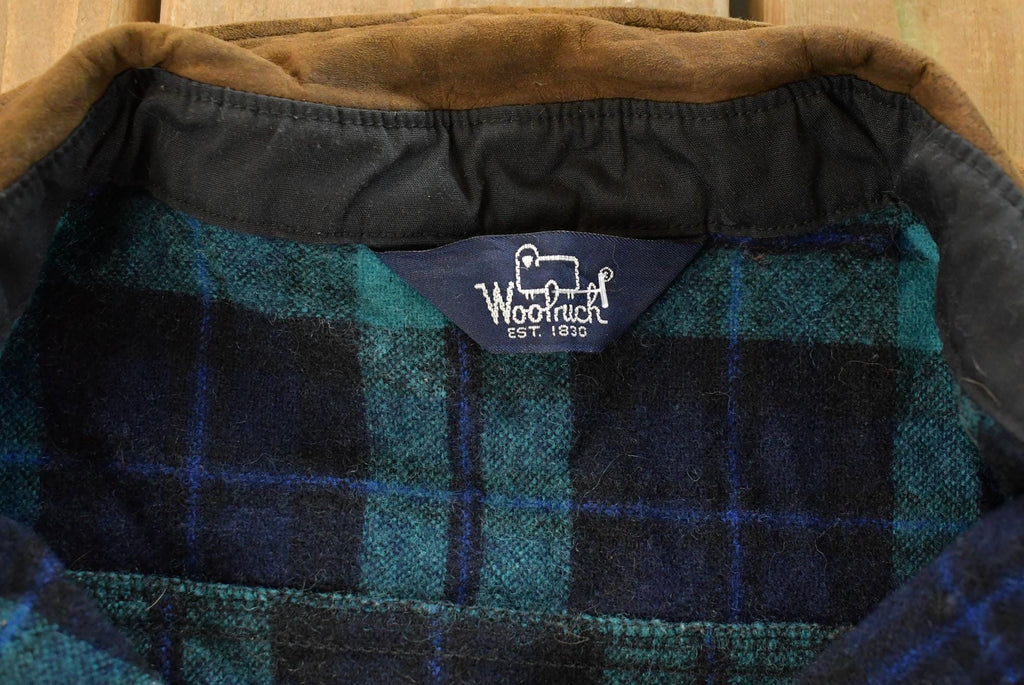 Vintage 1990s Woolrich Plaid Flannel Button Up Shirt Men's XL