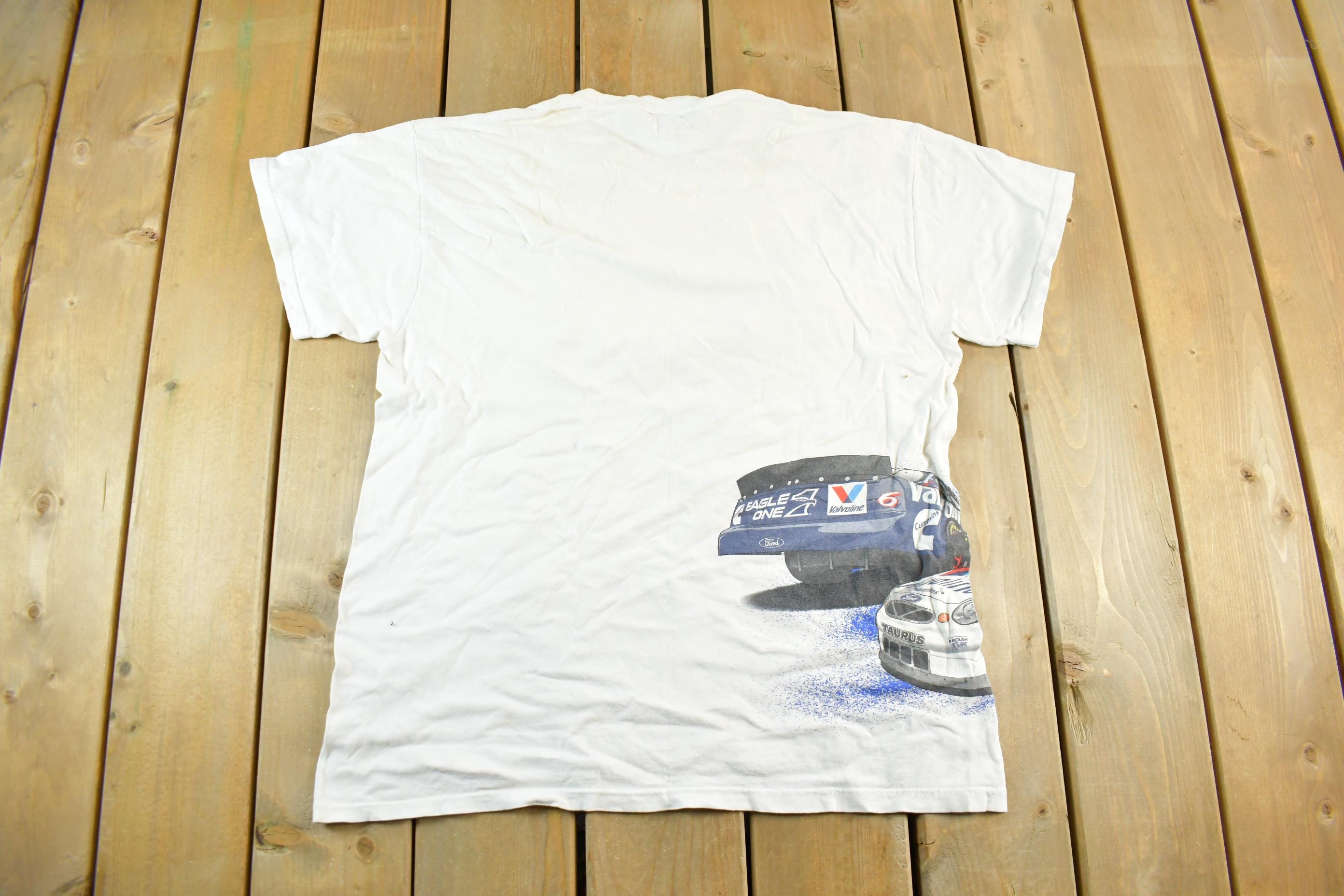 Vintage 2000s Valvoline NASCAR Racing Graphic T-Shirt Men's Large