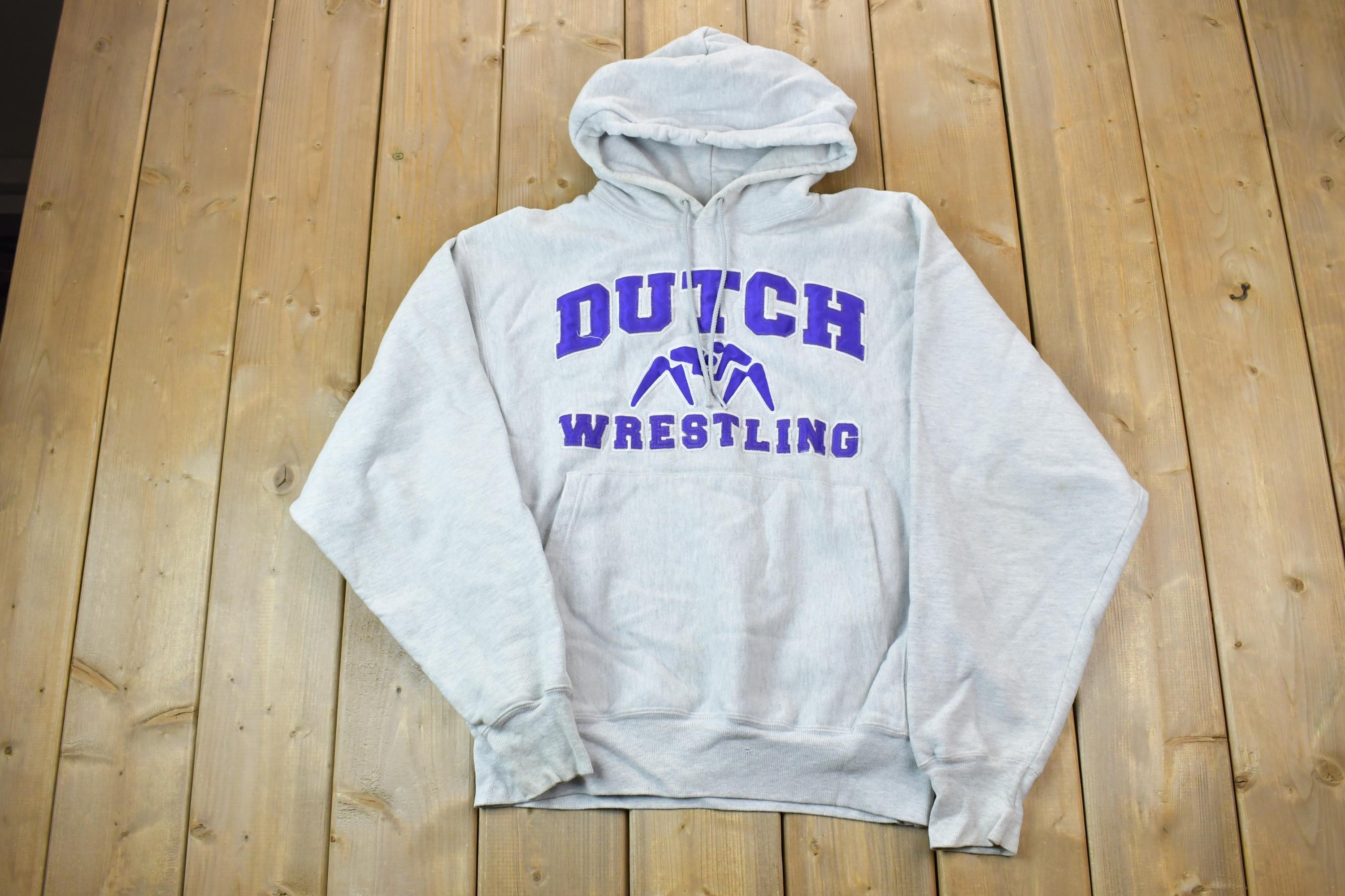 Vintage 1990s Champion Premium Reverse Weave Dutch Wrestling Sweatshirt