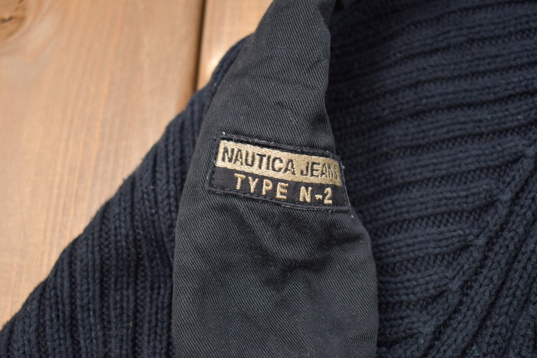 Vintage 1990s Nautica Jeans Type N-2 Knitted Sweater