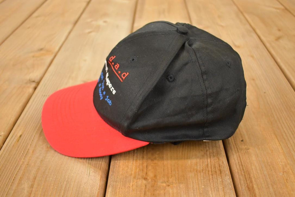 Vintage 1990s Dads Against Diapers Funny Snapback Hat /