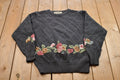 Vintage 1990s JH Collectibles Wool Knitted Crewneck Sweater