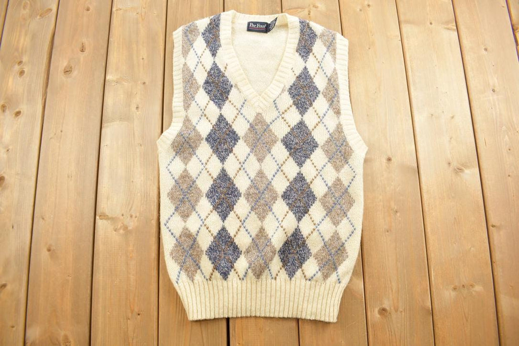 Vintage 1990s Par Four Sportswear V-Neck Sweater Vest