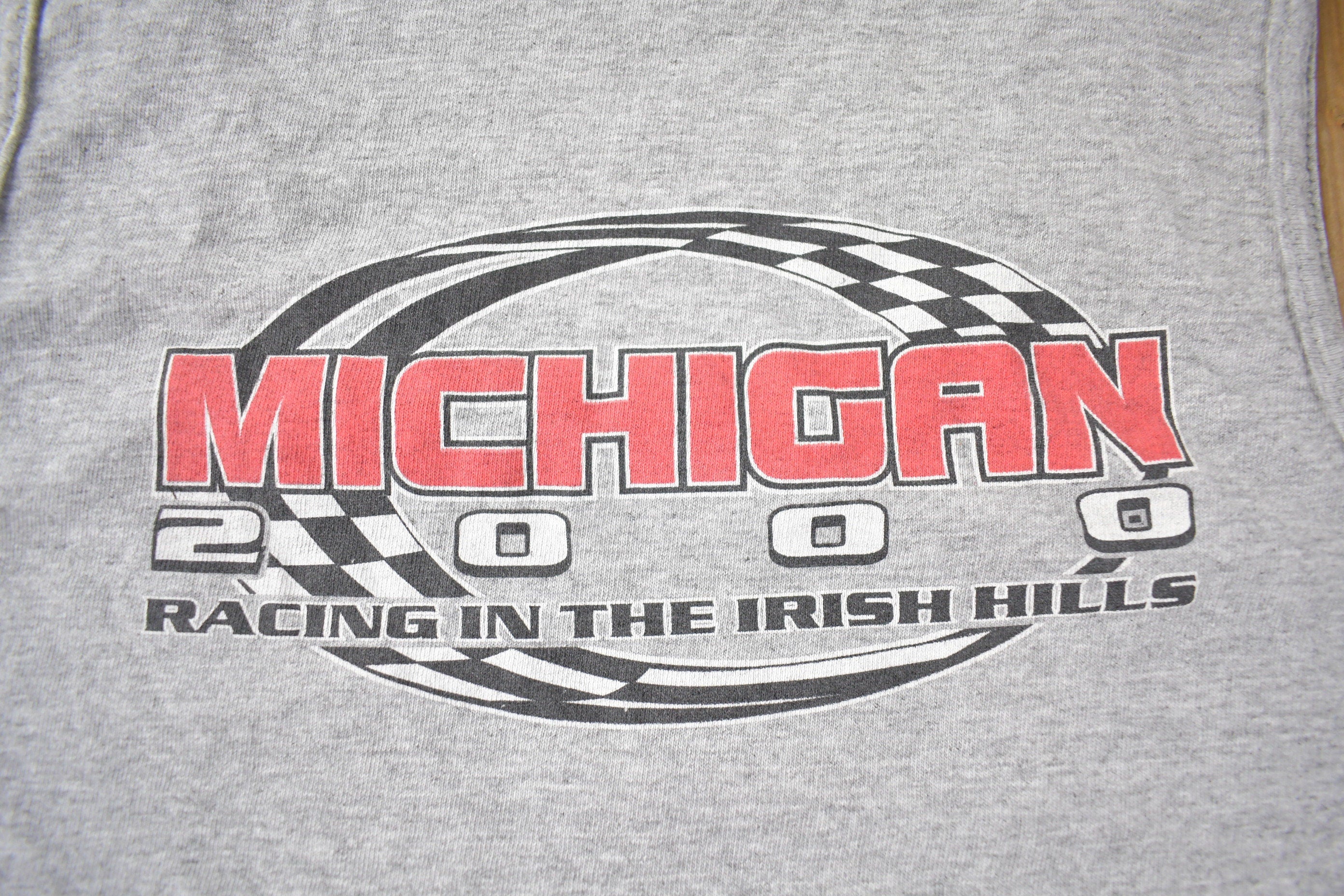 Vintage 2000 Michigan Racing Race Car Tank Top