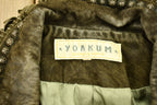 Vintage 1990s Yoakum Suede Leather Varsity Jacket
