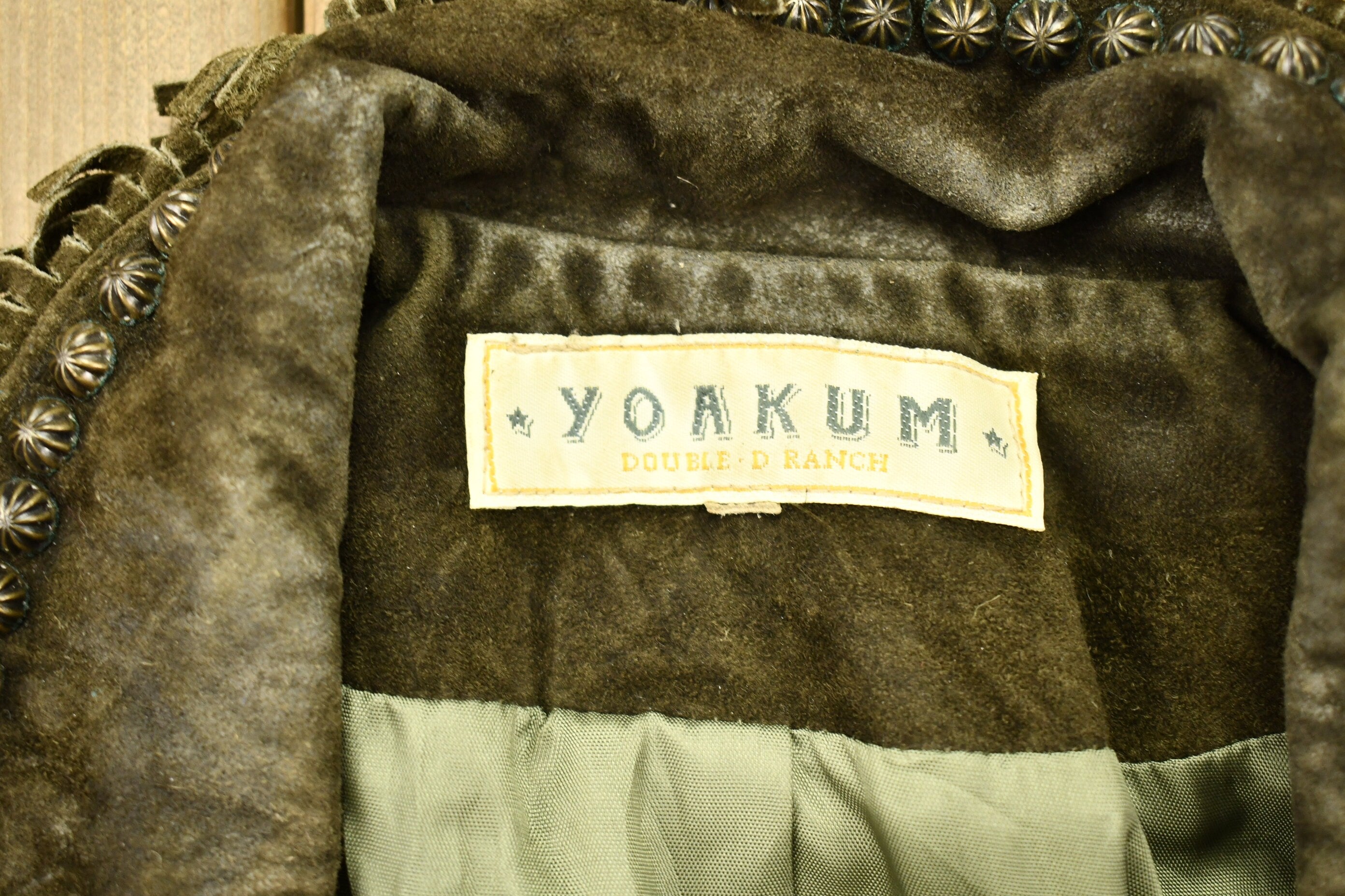 Vintage 1990s Yoakum Suede Leather Varsity Jacket