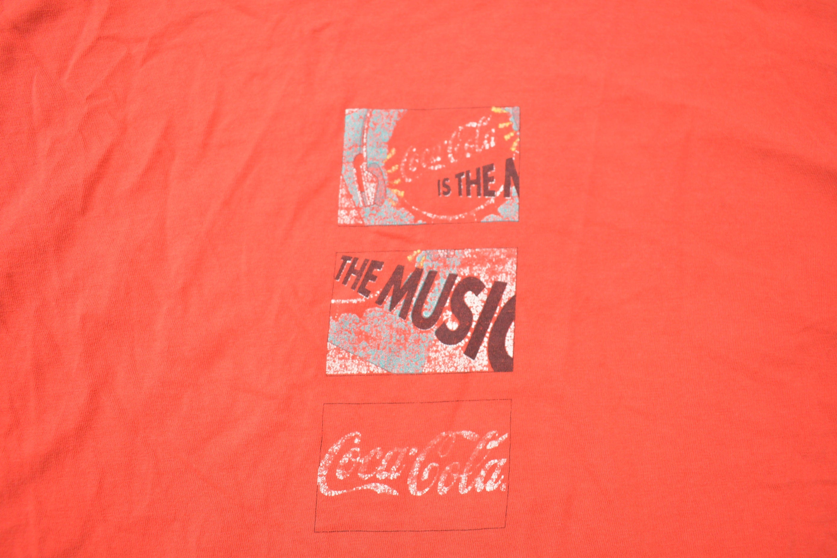 Vintage 1993 Enjoy Coke Mesh Pocket T-Shirt