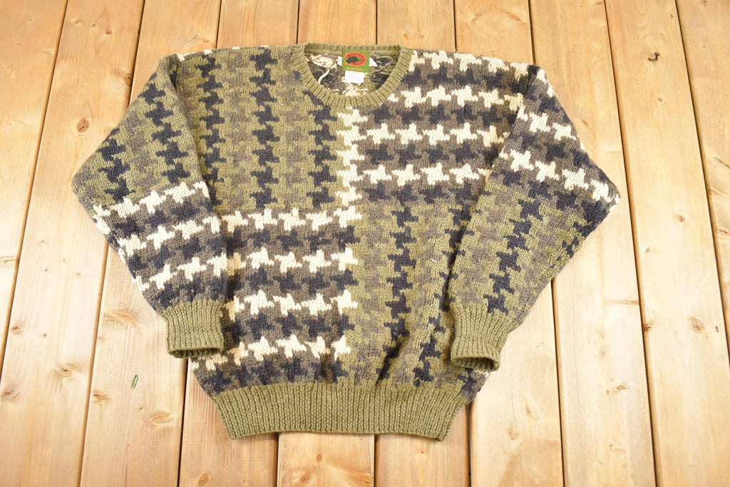 Vintage 1990s Boston Traders Wool Knit Sweater Men's L /