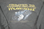 Vintage 1990s Created To Worship Jesus Guitar Crewneck Sweatshirt Men's L