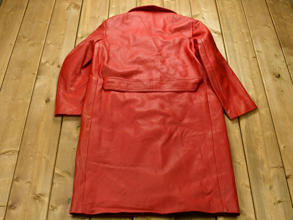 Vintage 1980s Cascadesport SA Full Length Leather Jacket