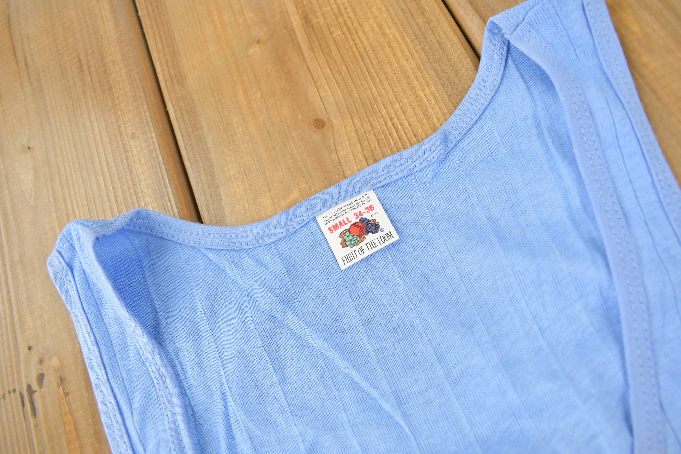Vintage 1990s Blank Fruit Of The Loom Tank Top Made In USA
