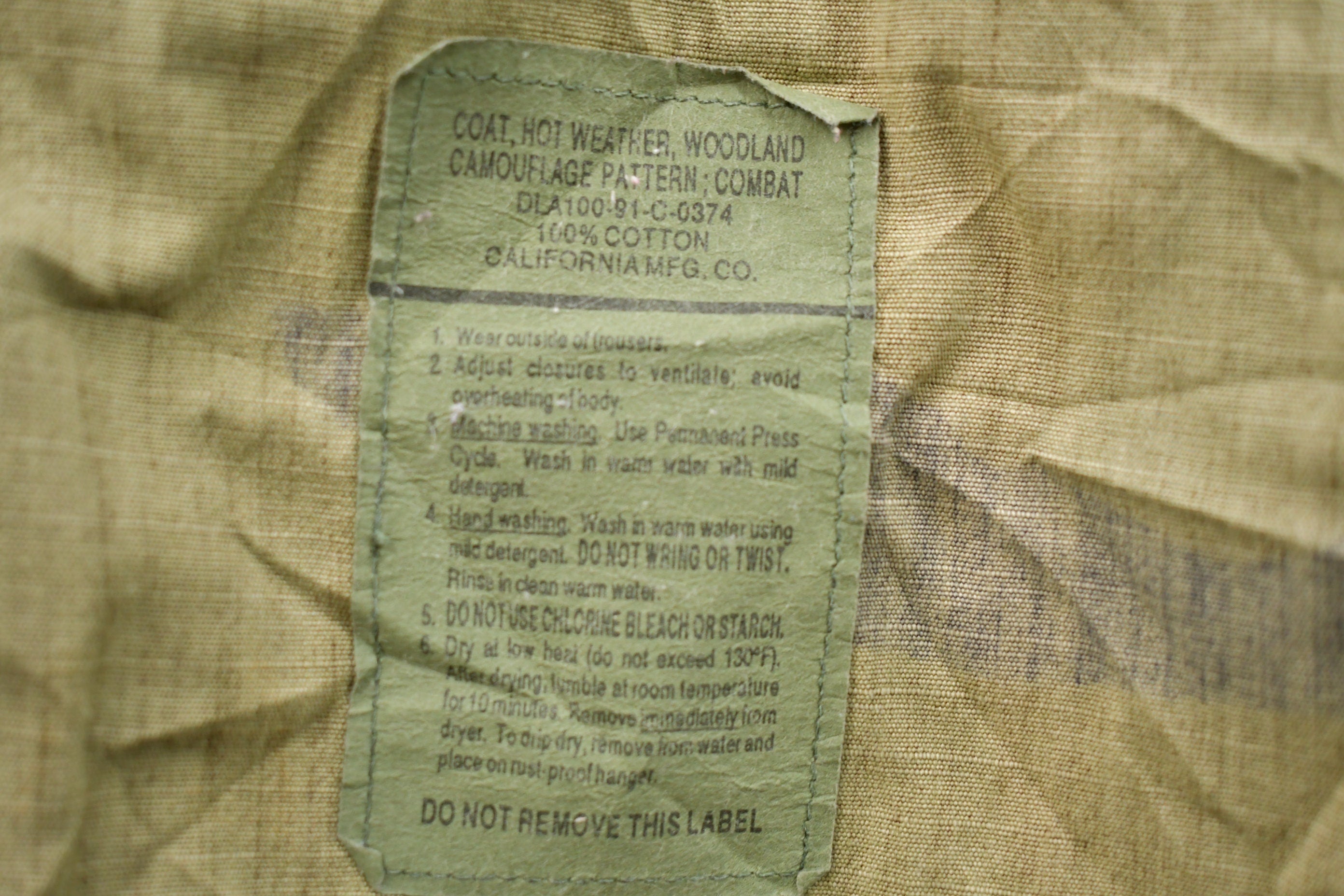 Vintage Military Button Up Shirt