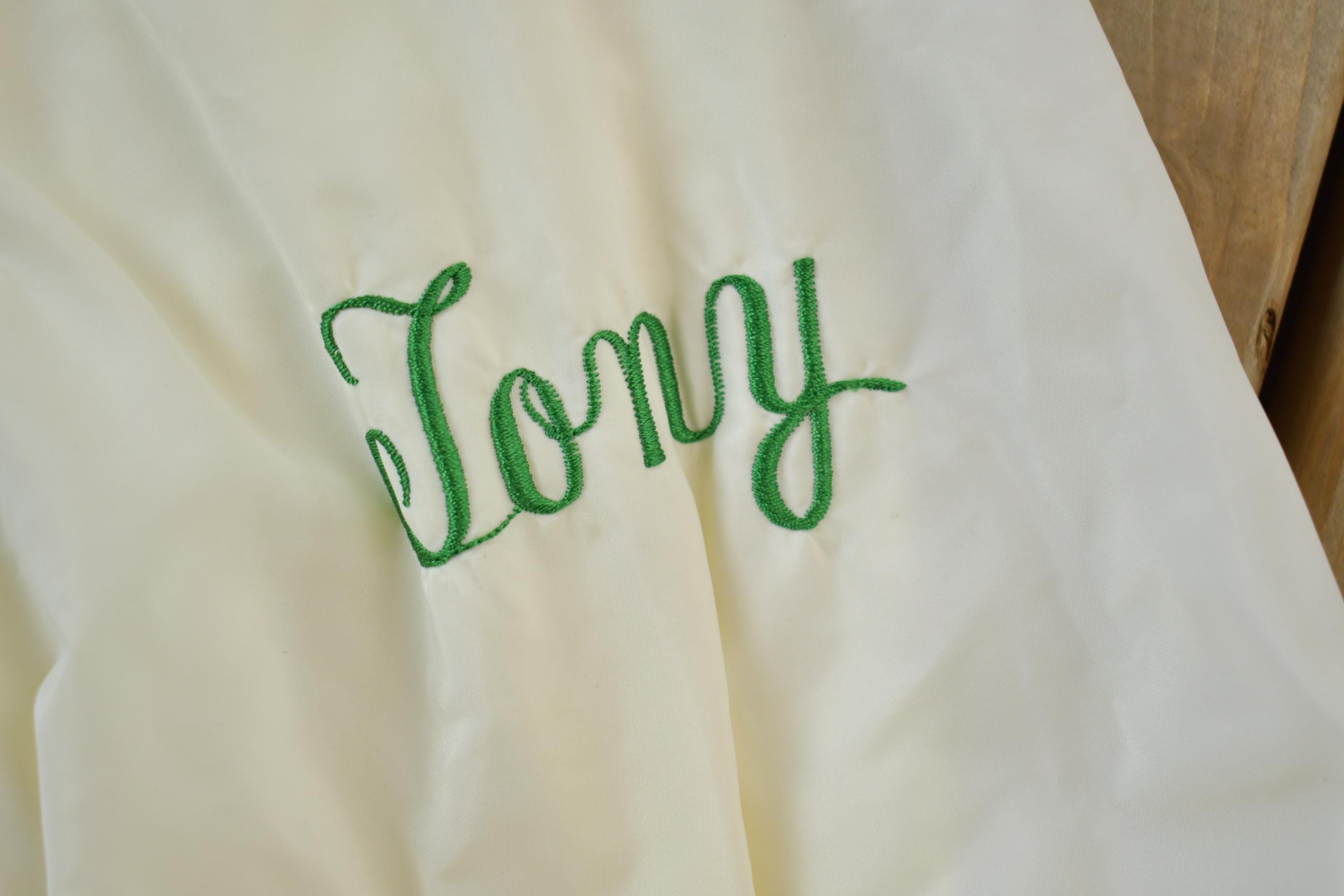 Vintage 1980s Quater Zip Varsity Windbreaker - XL