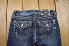 Vintage Y2K Miss Me Bedazzled Low Rise Jeans Size 26x31