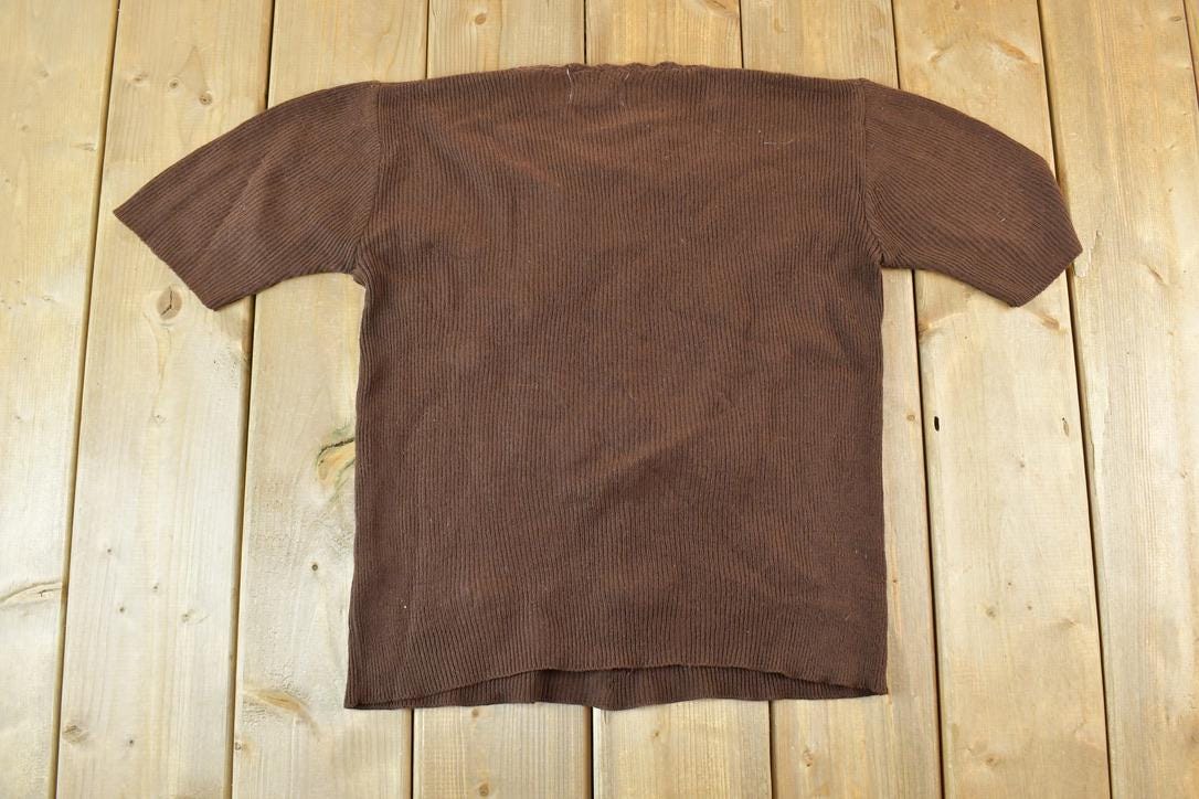 Vintage 1970s Antoinette Knit Floral T-Shirt