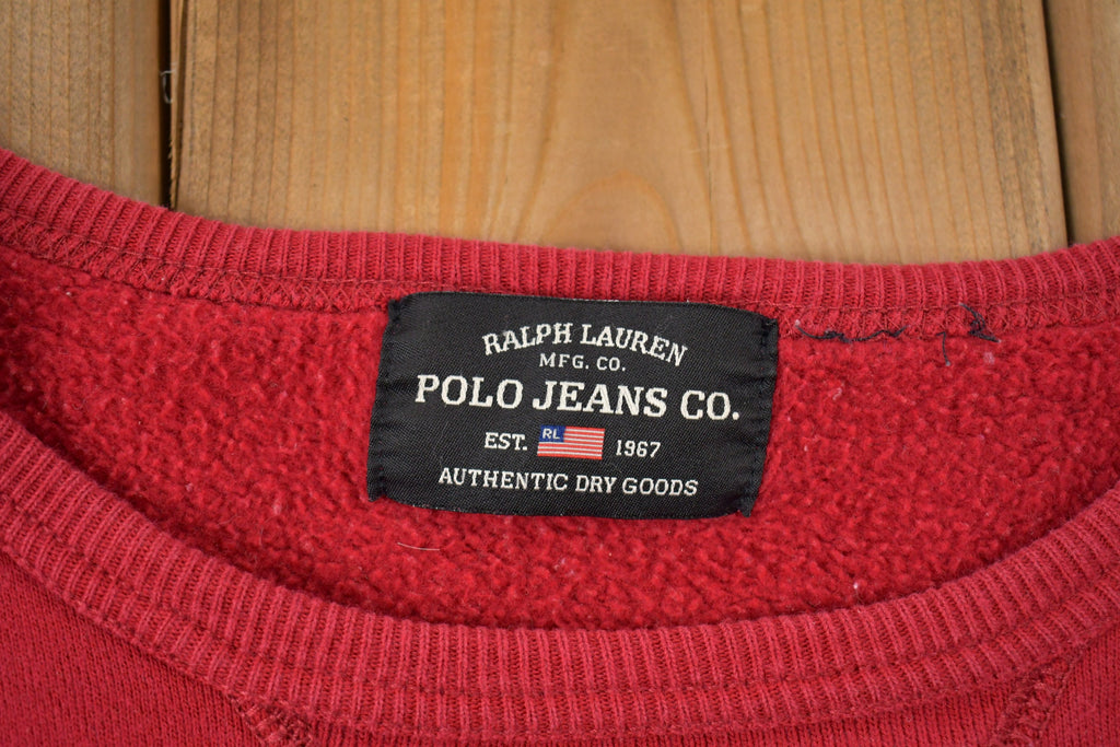 Vintage 1990s Polo Jeans Co. Ralph Lauren Embroidered Crewneck Sweatshirt