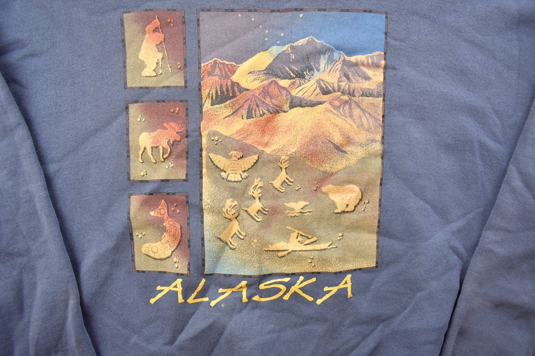 Vintage 1990s Alaska Travel Crewneck Sweatshirt