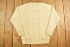 Vintage 1990s 3D Cable Knit Sweater