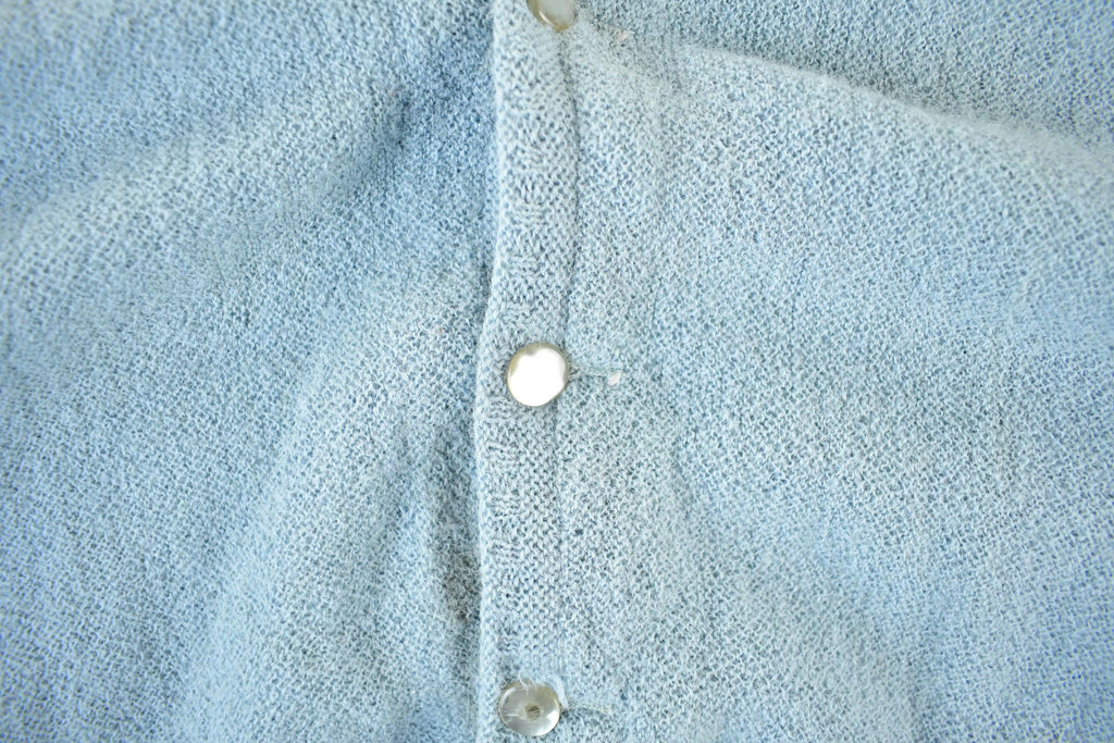 Vintage 1960s Towne & Knit Alpaca Wool Knit Cardigan Sweater Men's Large