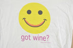 Vintage 1999 Got Wine Happy Face Graphic T-Shirt