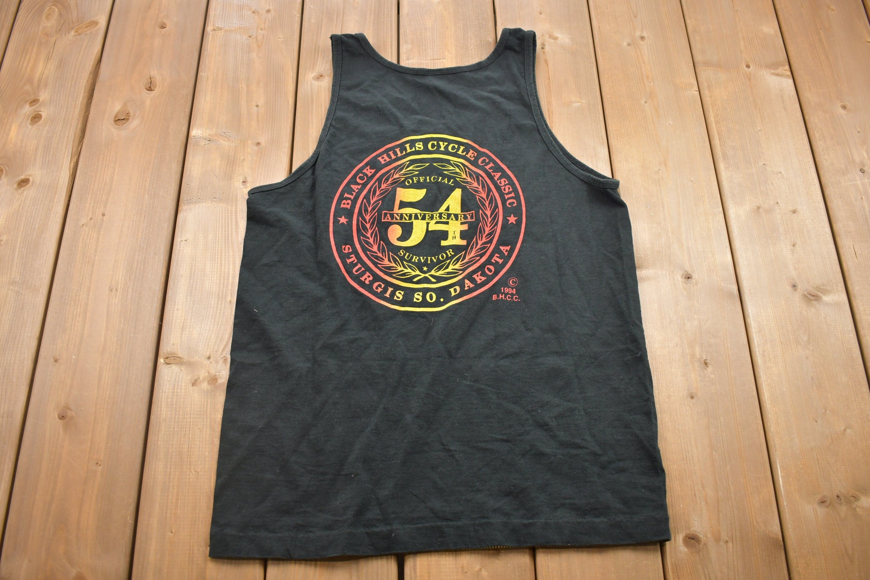 Vintage 1994 Black Hills Sturgis Graphic Tank Top